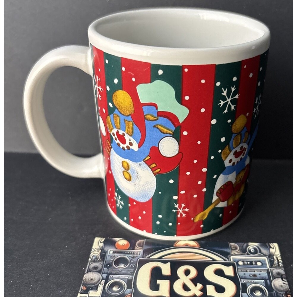 Snowman Christmas Coffee Cup By Mulberry Home Collection 8 oz